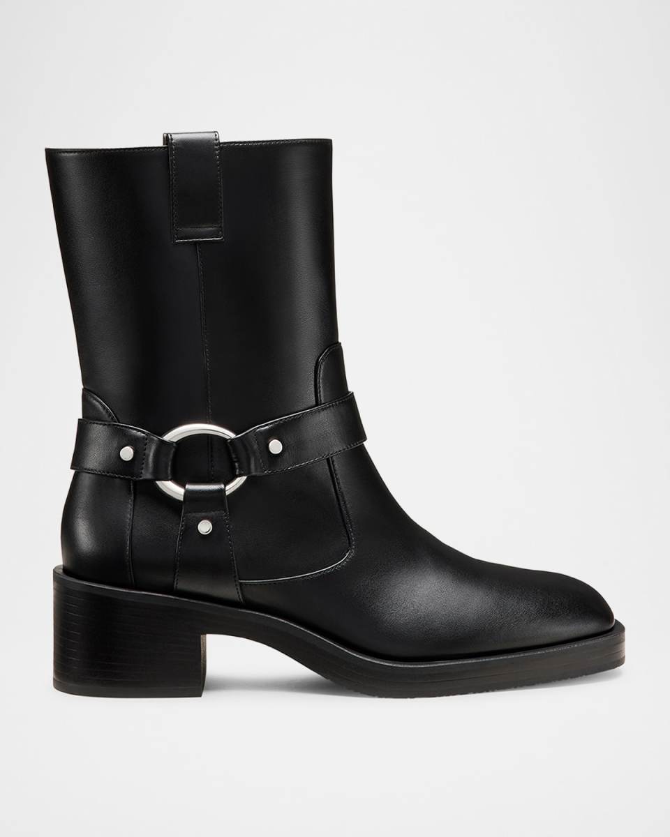 Jax Harness Leather Moto Booties